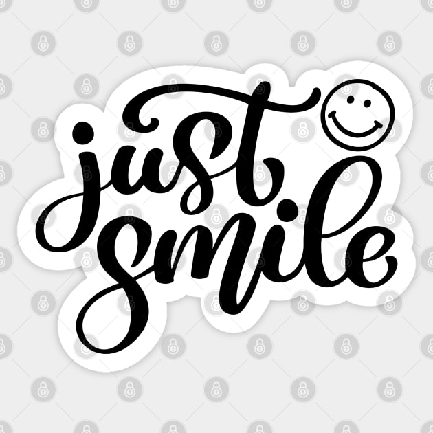 Just Smile Sticker by MIRO-07